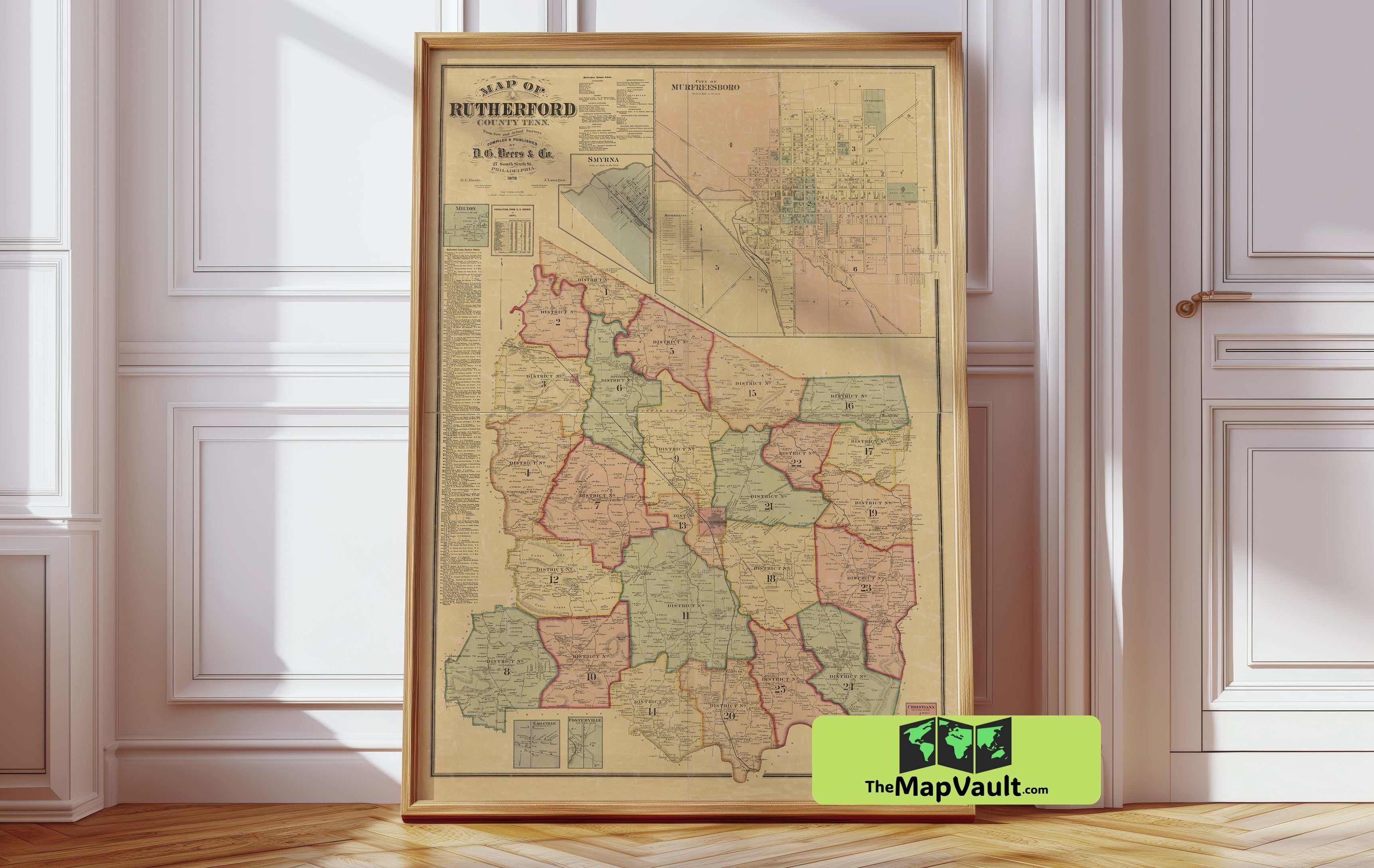 Rutherford County Tennessee – Urban Evolution Map of Murfreesboro – Ti ...