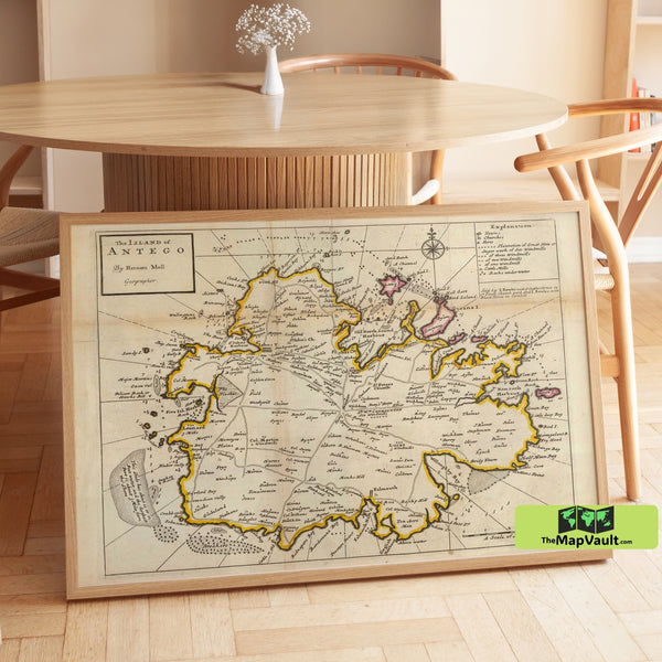 Antigua Map – Old Map of Antigua
