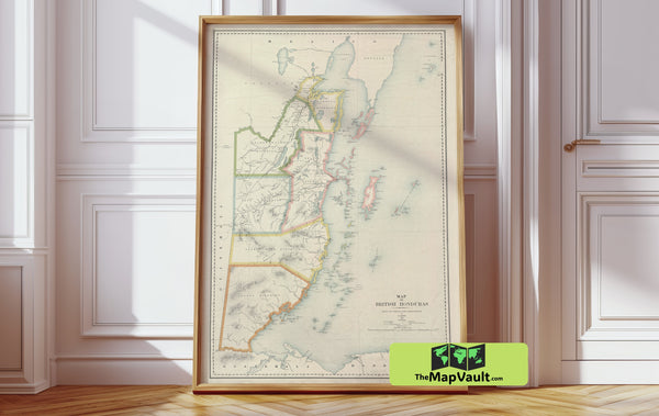 Historic Belize Map Giclée Print – Experience Coastal Rainforests and Caribbean Culture