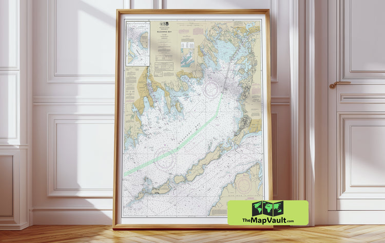 Buzzards Bay 1986 Print - A Timeless Massachusetts Coastal Chart for New England Navigation Fans