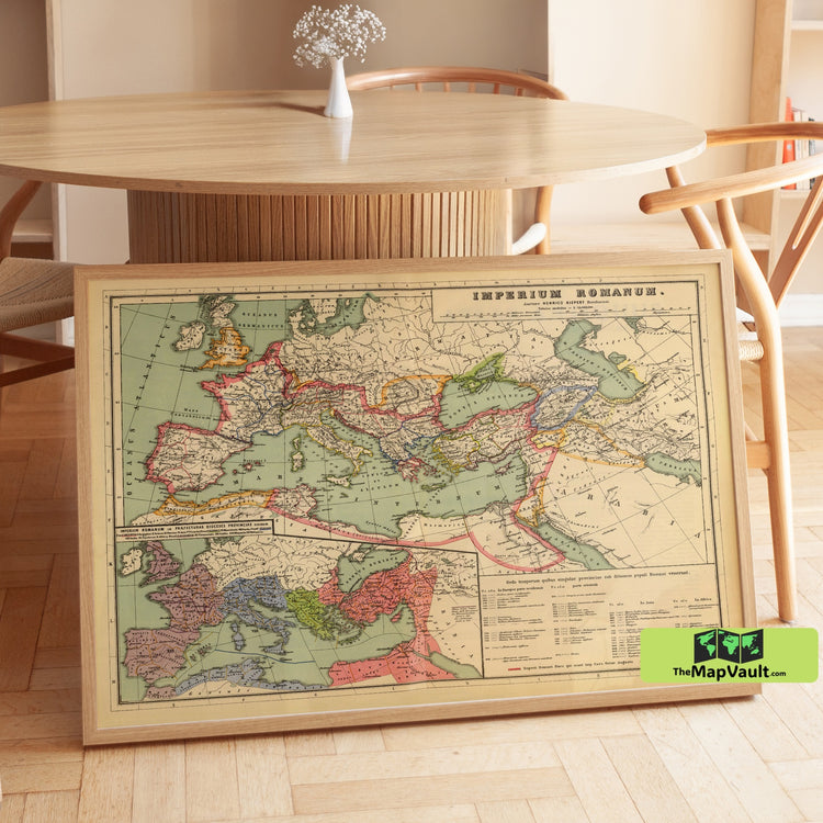 Roman Empire Map - Vintage Historical Europe Map