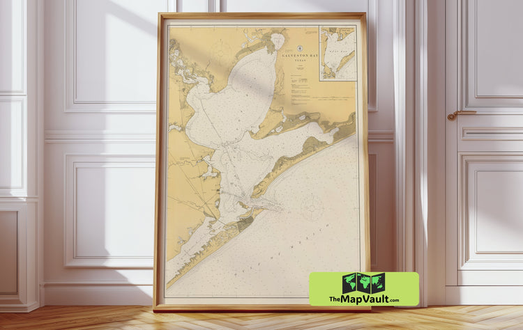 GALVESTON BAY 1915 PRINT - GULF COAST NAUTICAL ARTWORK FOR TEXAN MARITIME AFICIONADOS