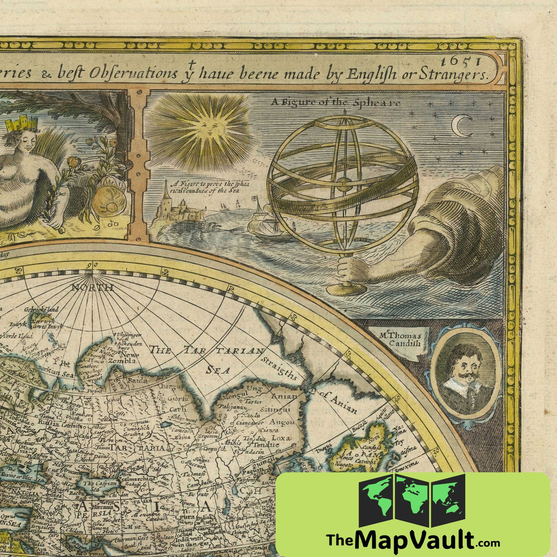 1626 Old World Map Print | TheMapVault