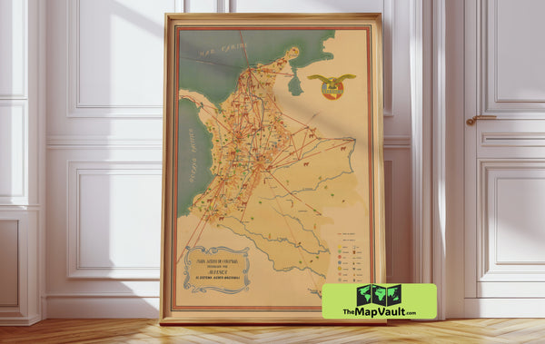 Colombia Bogota 1870 Print – A Historic Map for Celebrating Andean Urban Heritage