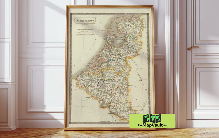 Historic Netherlands Map - Discover Holland’s Canals, Windmills, and Farmland Innovations