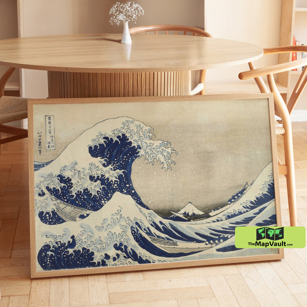 Hokusai’s Under the Great Wave, 1832 Poster – Iconic Japanese Art Print for Ukiyo-e Lovers