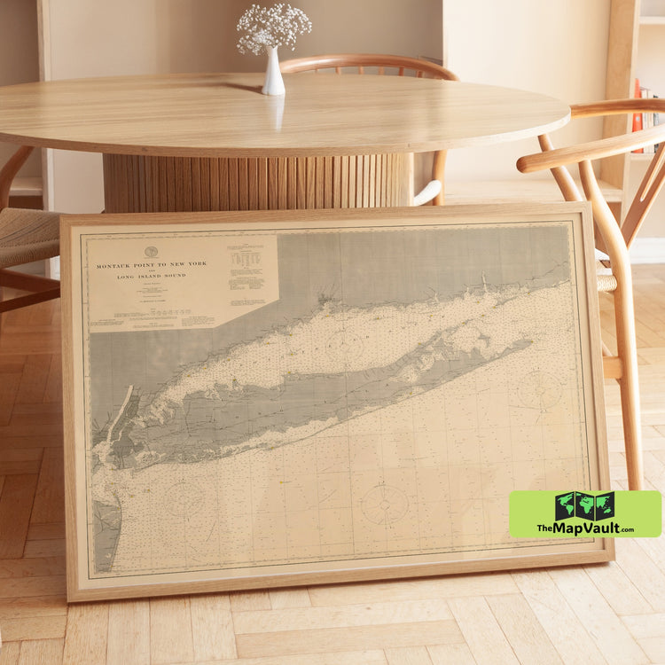 Long Island Sound and Montauk Point - Maritime Navigation Chart of New York’s Coastline (1899)