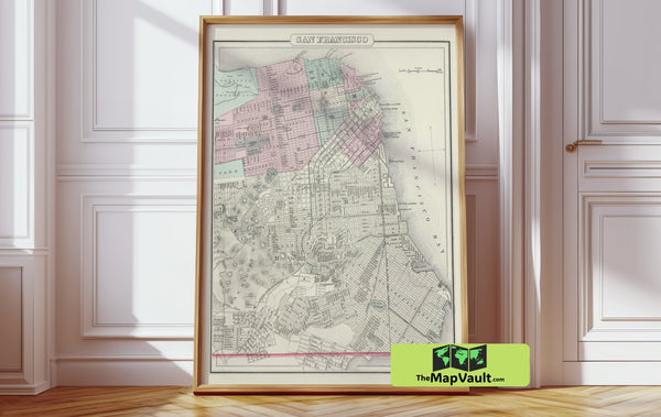 San Francisco 1900 City Plan – Relive Gold Rush Echoes and Hilly Urban Flair