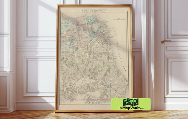 San Francisco 1900 City Plan – Relive Gold Rush Echoes and Hilly Urban Flair
