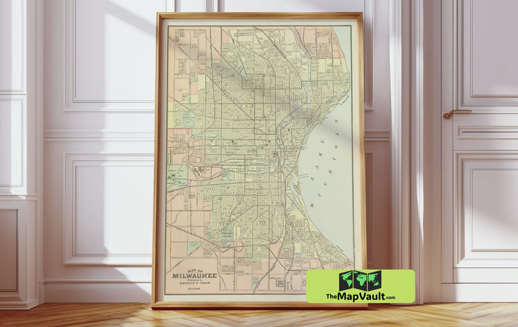 Milwaukee Heritage Map - Celebrate a Great Lakes City’s Industrial Rise and Cultural Melting Pot