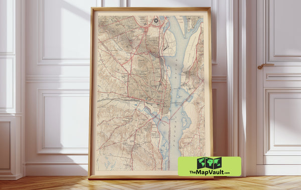 Alexandria, Virginia & Columbia, Maryland 1890s Map A Rich Tapestry of American Heritage
