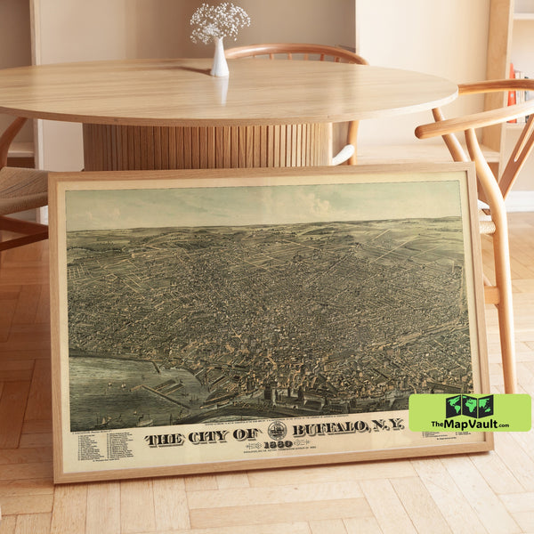 Buffalo New York 1902 Map Poster – Dynamic Great Lakes City Print for Empire State History