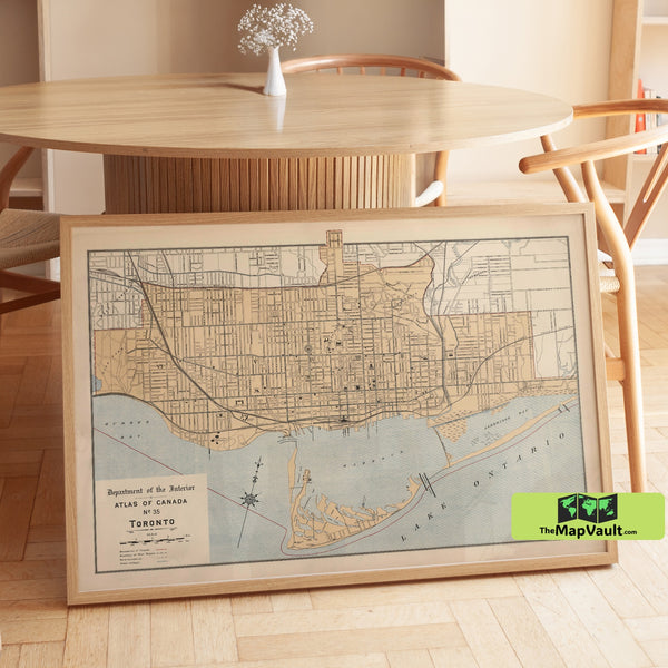 Toronto Canada 1903 Map Poster – Great Lakes City Print for Urban Heritage Enthusiasts