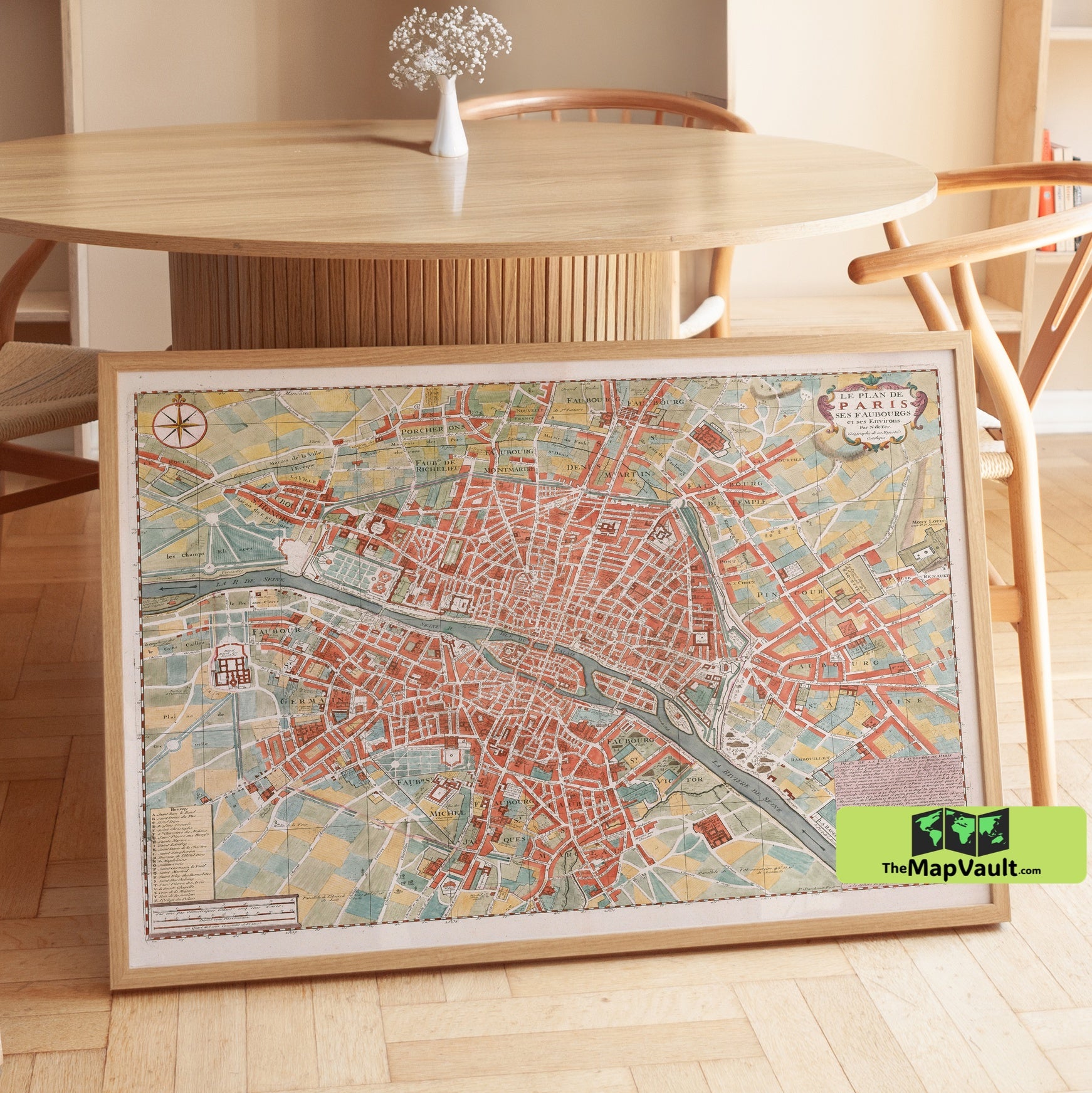 Paris Renaissance City Map Print | TheMapVault