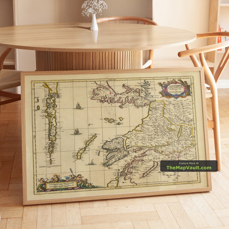 Old Map of the Inner & Outer Hebrides in 1690 by Valk & Schenk - Mull, Skye, Lochaber, Uist, Harris, Barra - image 1