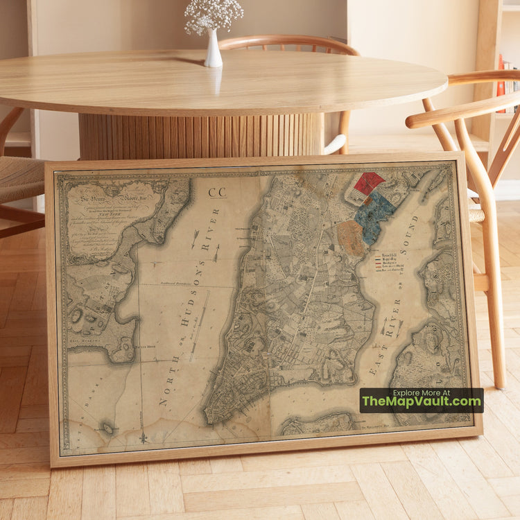 New York City Map 1770 City Plan - Manhattan, Kip's Bay, Murray Hill - image 1