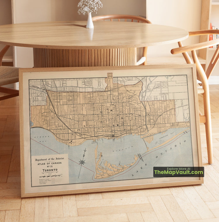 Toronto Map 1906 City Plan - Toronto, Humber Bay, Ashbridge's Bay - image 1