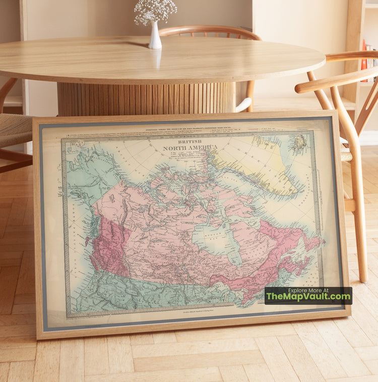 Canada Map 1872 Regional Print - Ottawa, Toronto, Montreal - image 1