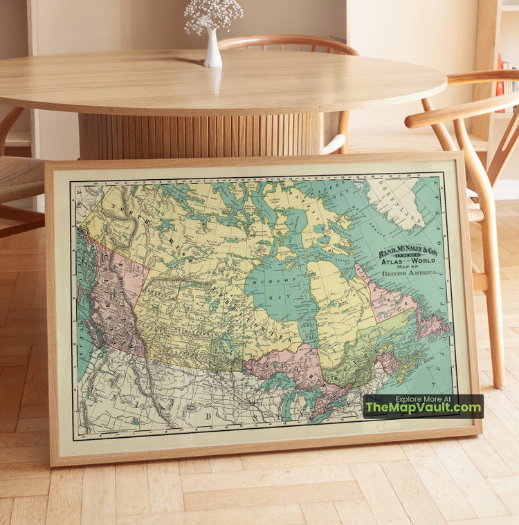 Canada Map 1897 Regional Print - Ottawa, Winnipeg, Montreal - image 1