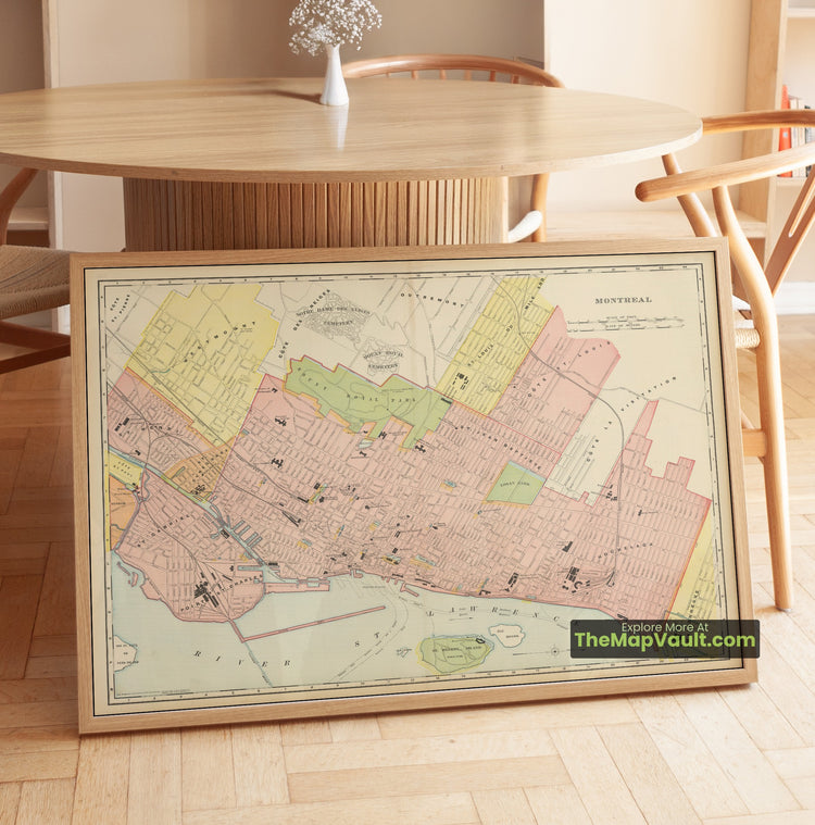 Montreal Map 1898 City Plan - Montreal, Hochelaga, Maisonneuve - image 1
