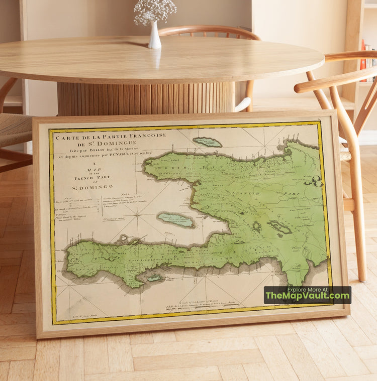 Haiti Map 1815 Regional Print - Port-au-Prince, Cap-Haitien, Les Cayes - image 1