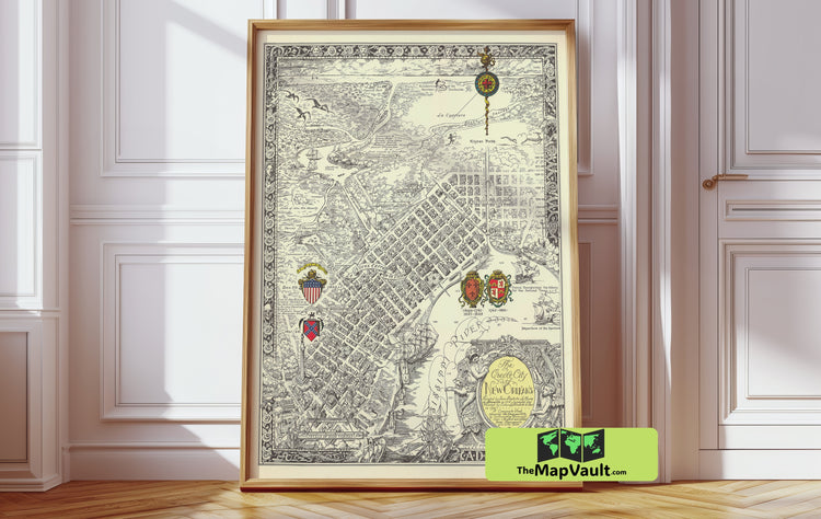 The Creole City of New Orleans 1930 Vintage Print - Explore French Quarter Heritage